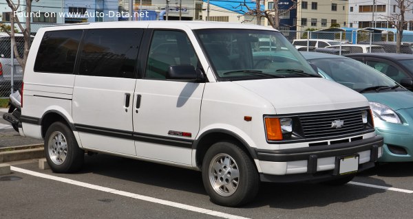 المواصفات والتفاصيل التقنية الكاملة 1994 Chevrolet Astro 4.3 i V6 4WD (200 Hp)