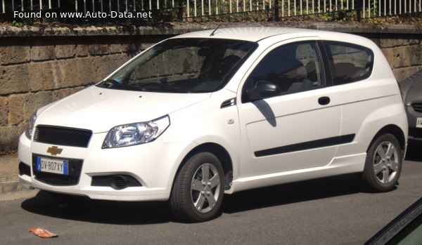 المواصفات والتفاصيل التقنية الكاملة 2008 Chevrolet Aveo Hatchback 3d (facelift 2008) 1.4 i 16V (101 Hp)