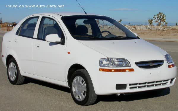 المواصفات والتفاصيل التقنية الكاملة 2004 Chevrolet Aveo Sedan 1.4 i 16V (94 Hp)