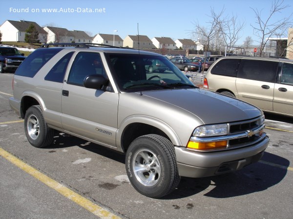 المواصفات والتفاصيل التقنية الكاملة 1998 Chevrolet Blazer II (2-door, facelift 1998) 4.3 V6 SFI (190 Hp)