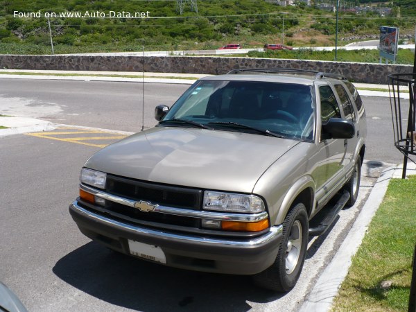 المواصفات والتفاصيل التقنية الكاملة 1998 Chevrolet Blazer II (4-door, facelift 1998) 4.3 V6 SFI (190 Hp)