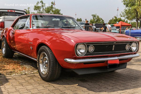 المواصفات والتفاصيل التقنية الكاملة 1967 Chevrolet Camaro I SS 350 V8 Turbo-Fire (295 Hp)