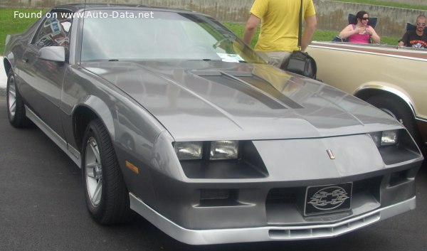 Full specifications and technical details 1989 Chevrolet Camaro III 5.7 V8 TPI (230 Hp) Automatic