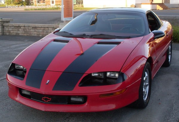 Full specifications and technical details 1996 Chevrolet Camaro IV Z28 5.7 i V8 (280 Hp)