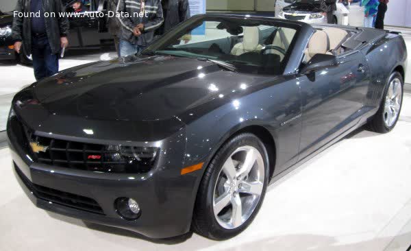 Spécifications complètes et détails techniques 2011 Chevrolet Camaro V Convertible SS 6.2 V8 (426 Hp) Hydra-Matic