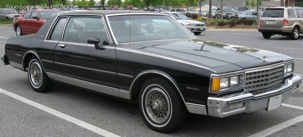 المواصفات والتفاصيل التقنية الكاملة 1983 Chevrolet Caprice (83) 5.7 (163 Hp)