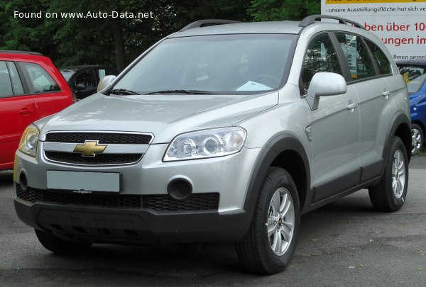 Full specifications and technical details 2006 Chevrolet Captiva I 2.4i 16V (136 Hp)