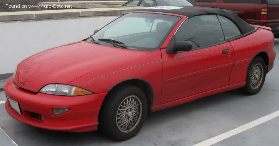 Full specifications and technical details 1995 Chevrolet Cavalier Convertible III (J) 2.2 i (117 Hp)