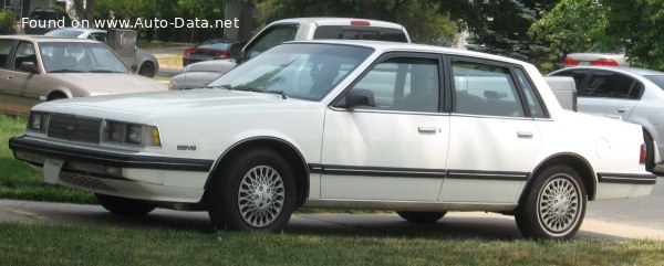 المواصفات والتفاصيل التقنية الكاملة 1982 Chevrolet Celebrity 2.8 V6 (130 Hp)