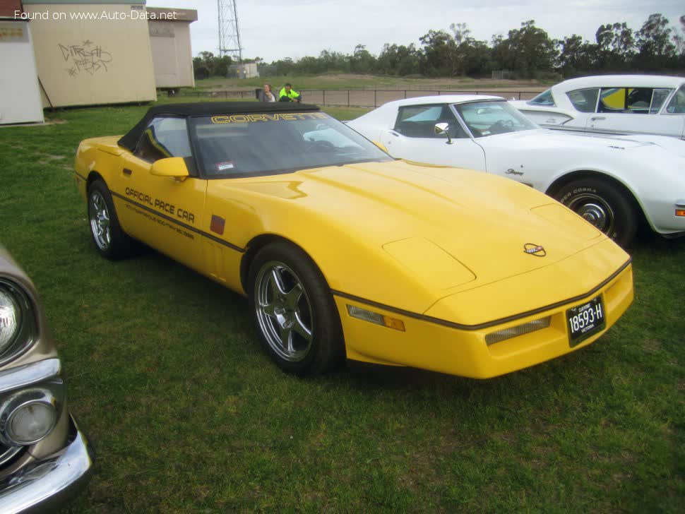 المواصفات والتفاصيل التقنية الكاملة 1984 Chevrolet Corvette Convertible (C4) 5.7 i V8 (300 Hp)