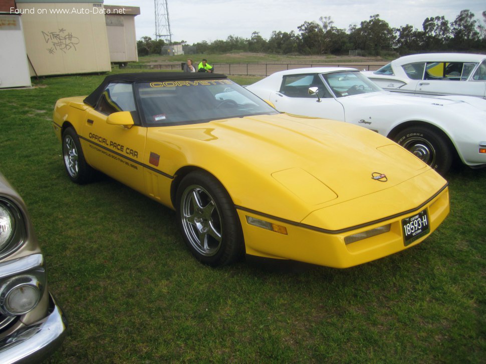 المواصفات والتفاصيل التقنية الكاملة 1984 Chevrolet Corvette Convertible (C4) 5.7 i V8 (282 Hp)