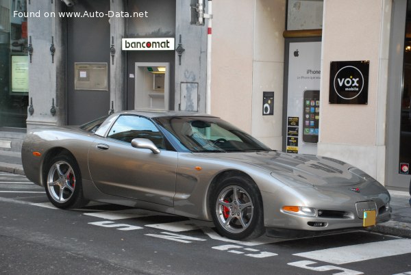 المواصفات والتفاصيل التقنية الكاملة 2001 Chevrolet Corvette Coupe (C5) 5.7 i V8 16V (355 Hp) Automatic