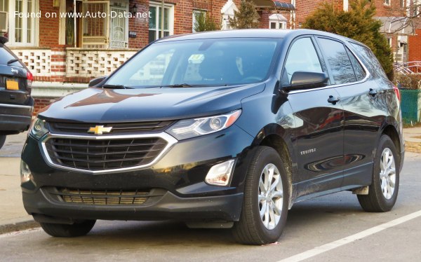 Full specifications and technical details 2017 Chevrolet Equinox III 1.6d (139 Hp) Automatic