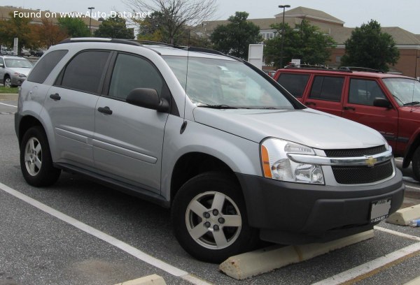 Full specifications and technical details 2005 Chevrolet Equinox 3.4 i V6 (185 Hp) Automatic