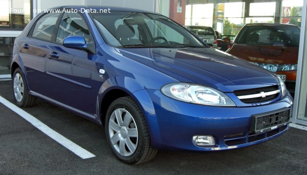 المواصفات والتفاصيل التقنية الكاملة 2004 Chevrolet Lacetti Hatchback 1.6 i 16V (109 Hp)