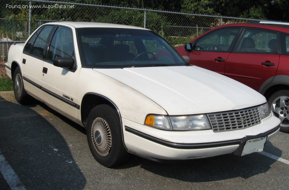 المواصفات والتفاصيل التقنية الكاملة 1989 Chevrolet Lumina 3.1 i V6 (162 Hp)