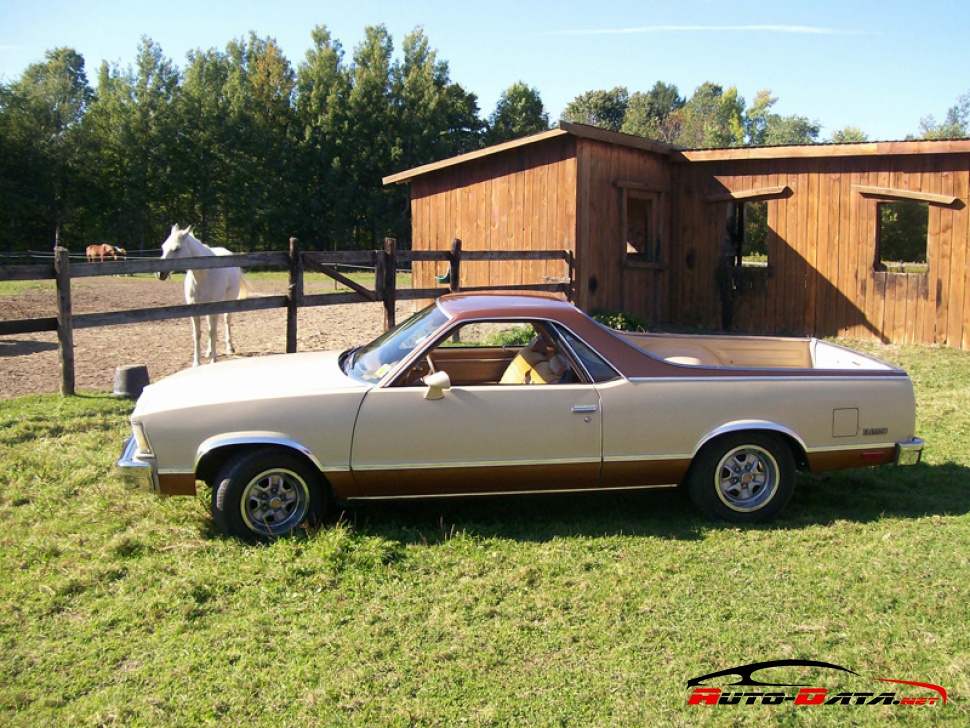 Vollständige Spezifikationen und technische Details 1980 Chevrolet Malibu El Camino (Sedan Pickup) 4.4 V8 (120 Hp) CAT Automatic