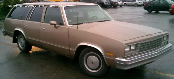 Vollständige Spezifikationen und technische Details 1981 Chevrolet Malibu IV Wagon (facelift 1981) 3.8 V6 (110 Hp) CAT Automatic