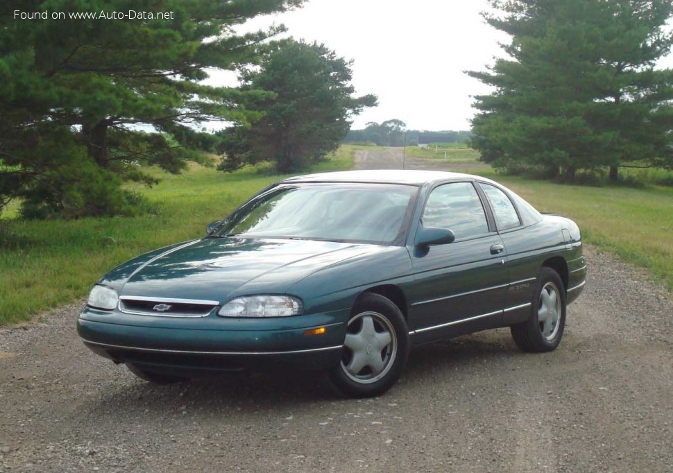 المواصفات والتفاصيل التقنية الكاملة 1994 Chevrolet Monte Carlo V 3.4 i V6 (213 Hp)