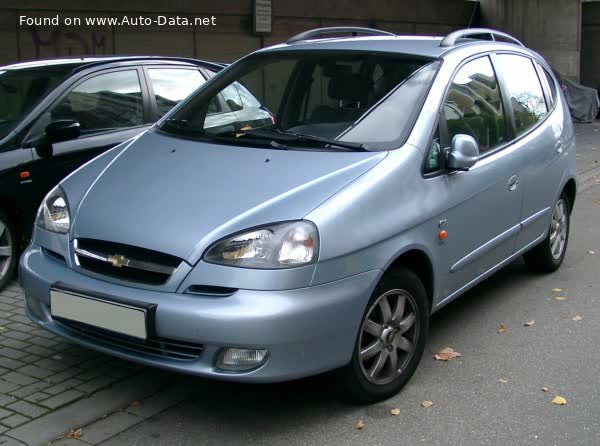 Full specifications and technical details 2004 Chevrolet Rezzo 2.0 i 16V (121 Hp) Automatic