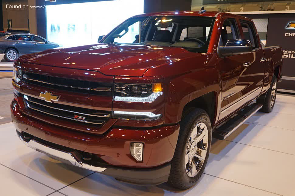 Spécifications complètes et détails techniques 2016 Chevrolet Silverado 1500 III (facelift 2016) Crew Cab Standard Box 6.2 V8 EcoTec3 (420 Hp) 4WD Automatic