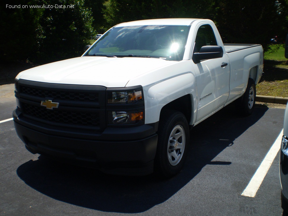 Full specifications and technical details 2013 Chevrolet Silverado 1500 III Regular Cab 5.3 V8 EcoTec3 (355 Hp) 4WD Automatic