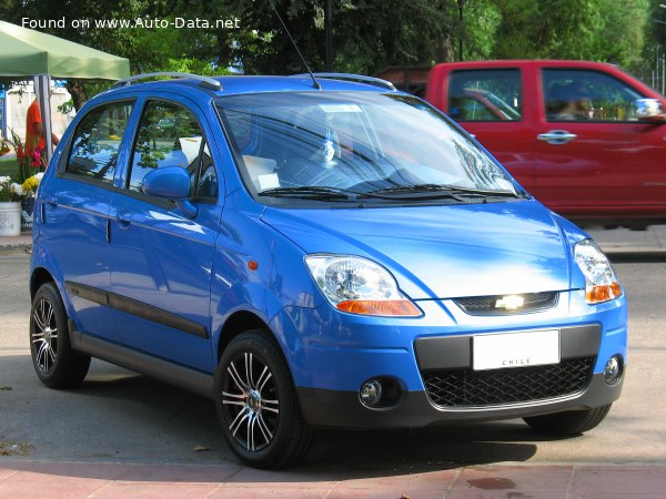 المواصفات والتفاصيل التقنية الكاملة 2005 Chevrolet Spark II 0.8 i (52 Hp) Automatic