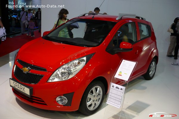 Full specifications and technical details 2009 Chevrolet Spark III 1.2 16V (81 Hp)