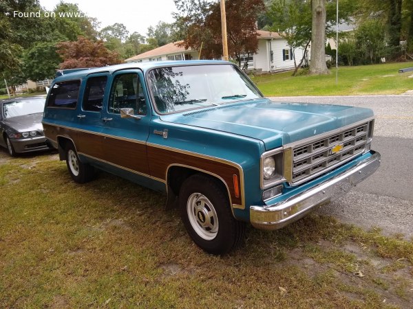 Full specifications and technical details 1973 Chevrolet Suburban (C/K) 5.7L V8 (160 Hp)