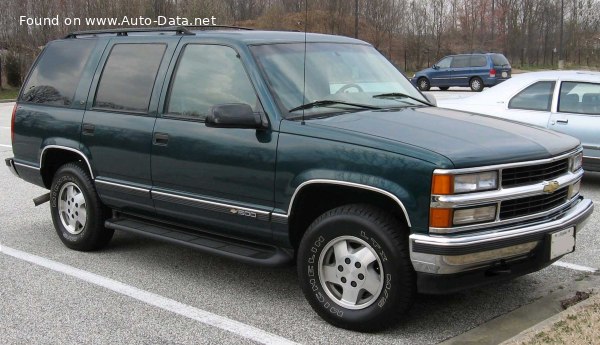 Full specifications and technical details 1995 Chevrolet Tahoe (GMT410) 5.7 i V8 (3 dr) (200 Hp) Automatic