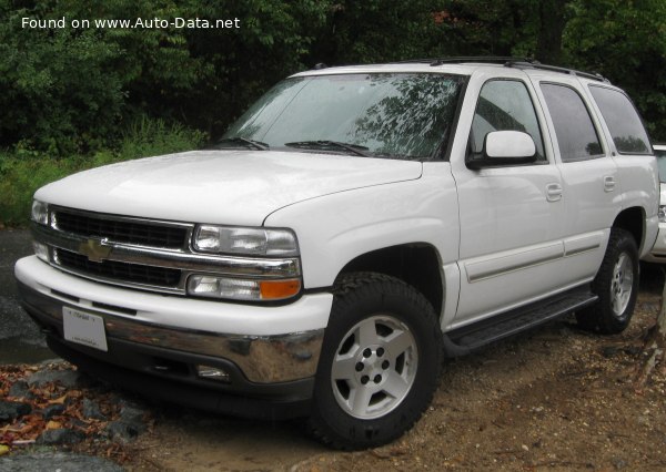 Full specifications and technical details 1999 Chevrolet Tahoe (GMT820) 5.3 i V8 4WD (273 Hp)