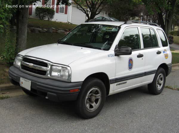 Full specifications and technical details 2001 Chevrolet Tracker II 2.5 i V6 (167 Hp) Automatic