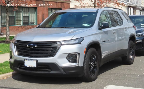 Full specifications and technical details 2021 Chevrolet Traverse II (facelift 2021) 3.6 V6 (310 Hp) AWD Hydra-Matic