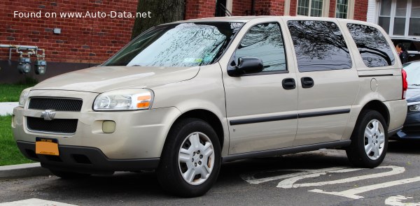 المواصفات والتفاصيل التقنية الكاملة 2004 Chevrolet Uplander 3.5 i V6 AWD (203 Hp)