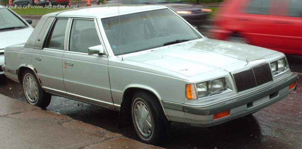 Full specifications and technical details 1986 Chrysler Le Baron 2.2 i (94 Hp)