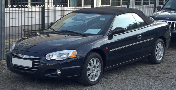 المواصفات والتفاصيل التقنية الكاملة 2005 Chrysler Sebring Convertible (JR) 2.4 i 16V (152 Hp)