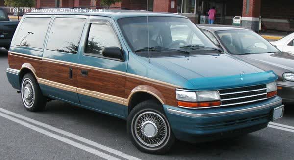 Full specifications and technical details 1990 Chrysler Grand Voyager II 3.3 V6 AWD (163 Hp)