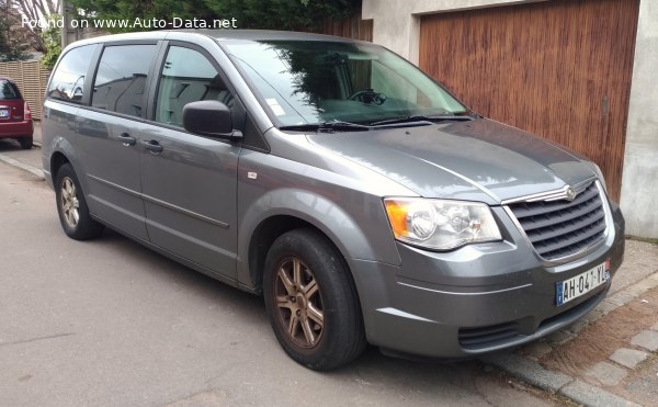 Full specifications and technical details 2008 Chrysler Voyager V 3.3i V6 (174 Hp)