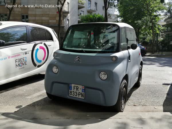Full specifications and technical details 2020 Citroen AMI electric I (Phase I, 2020) 5.5 kWh (8 Hp)