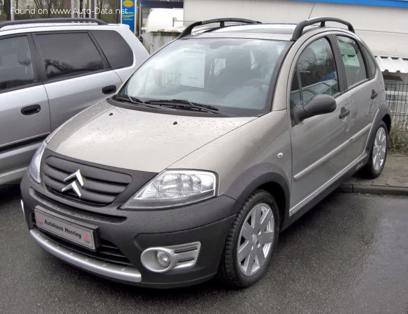 Full specifications and technical details 2005 Citroen C3 I X-TR (Phase II, 2005) 1.4i 16V (88 Hp) SensoDrive