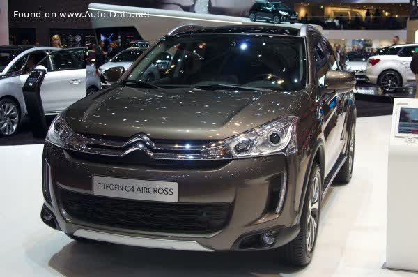 Full specifications and technical details 2012 Citroen C4 Aircross (Phase I, 2012) 2.0i (154 Hp)