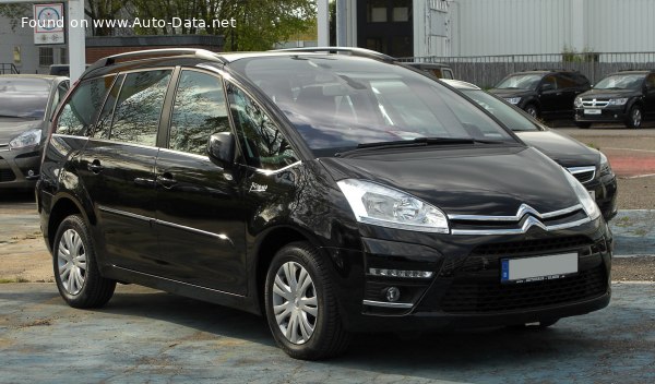 Full specifications and technical details 2010 Citroen C4 I Grand Picasso (Phase II, 2010) 2.0 HDI (163 Hp) Automatic