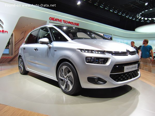 Full specifications and technical details 2014 Citroen C4 II Picasso (Phase I, 2013) 1.6 BlueHDi (120 Hp) S&S