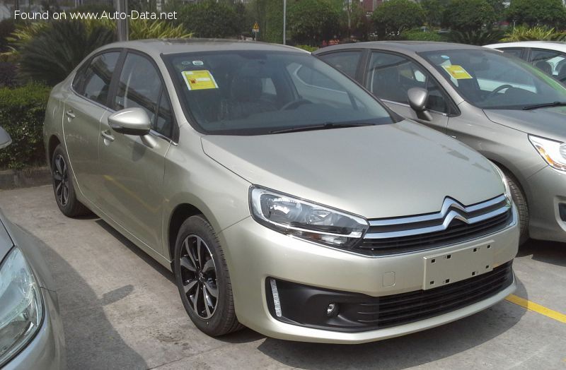 المواصفات والتفاصيل التقنية الكاملة 2016 Citroen C4 L Sedan (Phase II, 2016) 1.6 PureTech 16V (167 Hp)