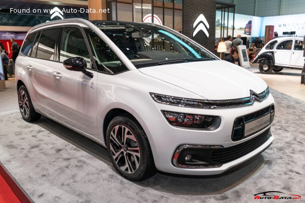 Full specifications and technical details 2018 Citroen C4 SpaceTourer  (Phase I, 2018) 1.5 BlueHDi (131 Hp)