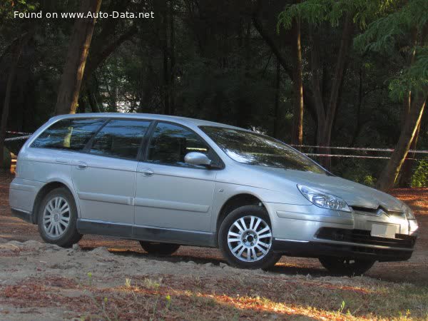 المواصفات والتفاصيل التقنية الكاملة 2005 Citroen C5 I Break (Phase II, 2004) 2.0 HDi (136 Hp) FAP Automatic