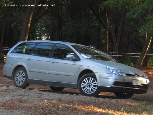 المواصفات والتفاصيل التقنية الكاملة 2005 Citroen C5 I Break (Phase II, 2004) 1.8i 16V (116 Hp)