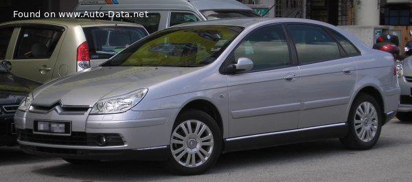 Full specifications and technical details 2004 Citroen C5 I (Phase II, 2004) 1.6i HDi (109 Hp) FAP