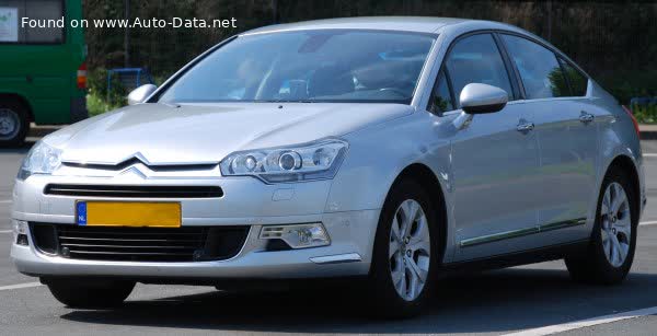 Vollständige Spezifikationen und technische Details 2010 Citroen C5 II (Phase I, 2008) 1.6 VTi (120 Hp) EGS