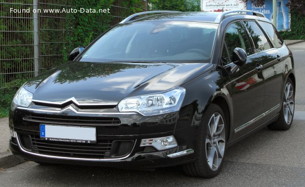 Full specifications and technical details 2008 Citroen C5 II Tourer (Phase I, 2008) 2.0 HDi (140 Hp) FAP